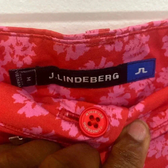 J.Lindeberg Micro Stretch golf skirt Pop Print flower print Size M Size 8 - Picture 7 of 10